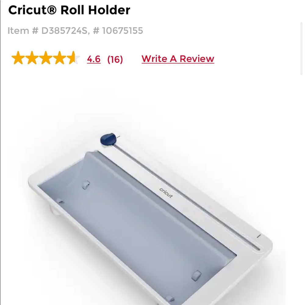 Cricut roll holder